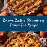 Brown Butter Strawberry Peach Pie Recipe
