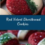 Red Velvet Shortbread Cookies Dipped in White Chocolate Recipe