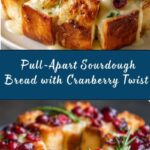 Pull-Apart Sourdough Brie and Cranberry Bread Recipe
