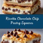 Ricotta Chocolate Chip Pastry Squares Recipe