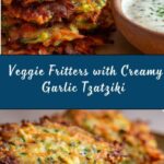 Crispy Vegetable Fritters with Creamy Garlic Tzatziki Recipe