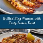 Char-Grilled King Prawns with Lemon Recipe