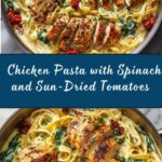 Creamy Chicken Pasta with Spinach and Sun-Dried Tomatoes Recipe