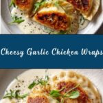 Cheesy Garlic Chicken Wraps Recipe