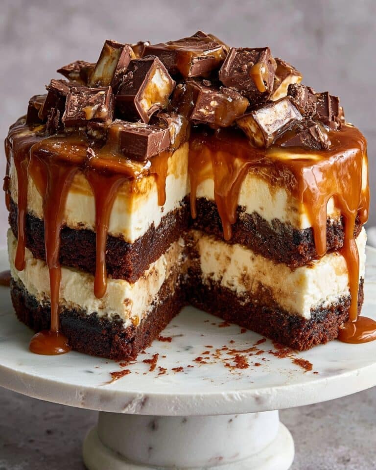 Caramel Brownie Cheesecake Recipe