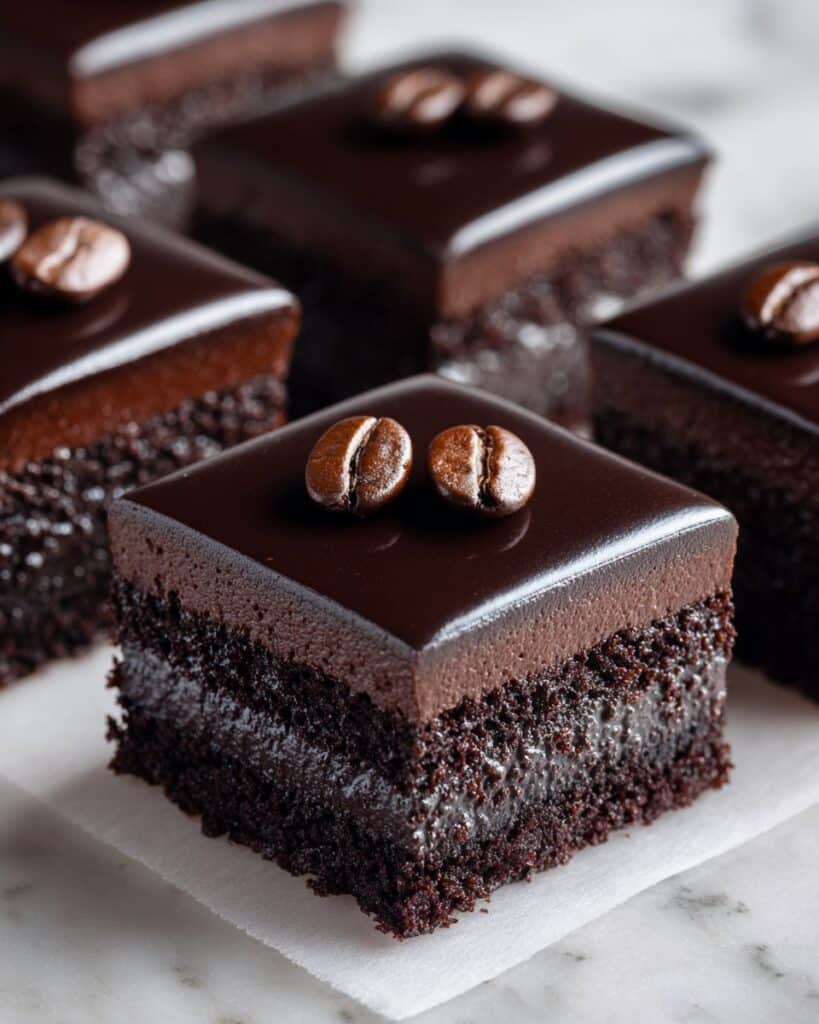 Coffee Brownies with Mocha Frosting Recipe