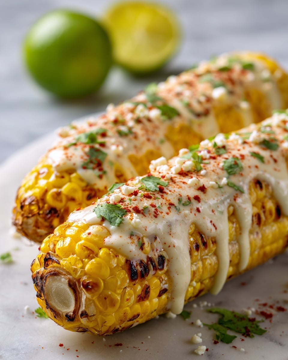 Elote Mexican Grilled Corn Recipe - Recipe Image