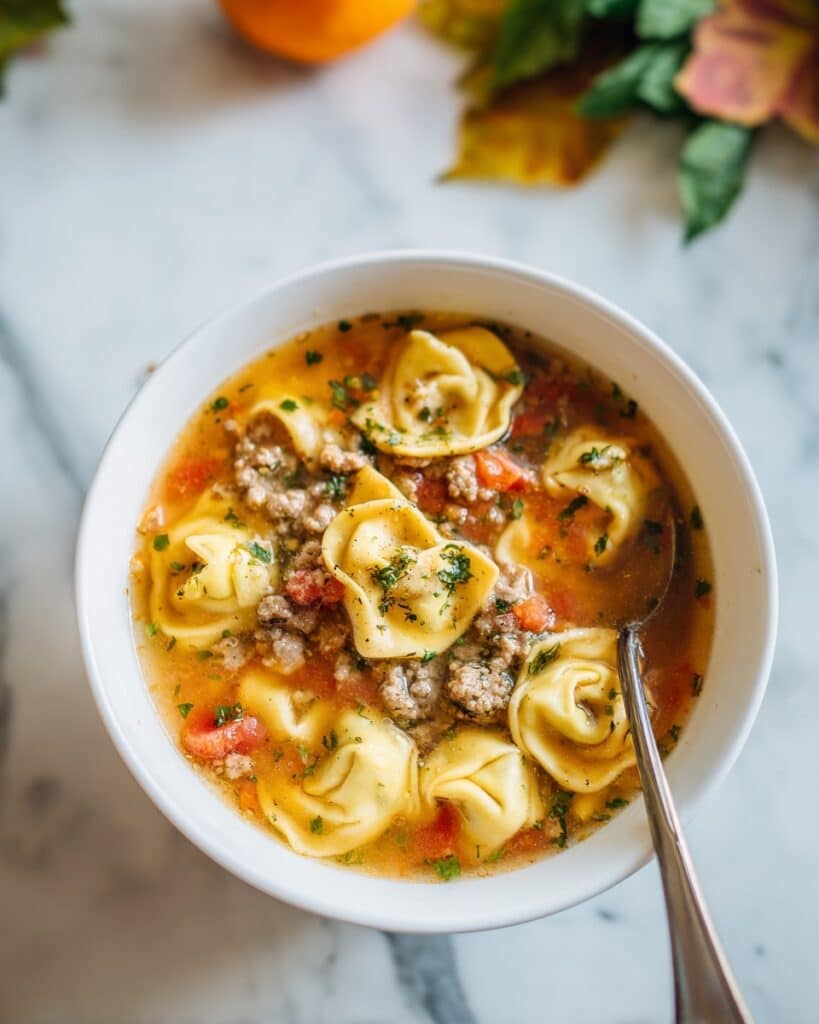 Slow Cooker Tomato Tortellini Soup Recipe