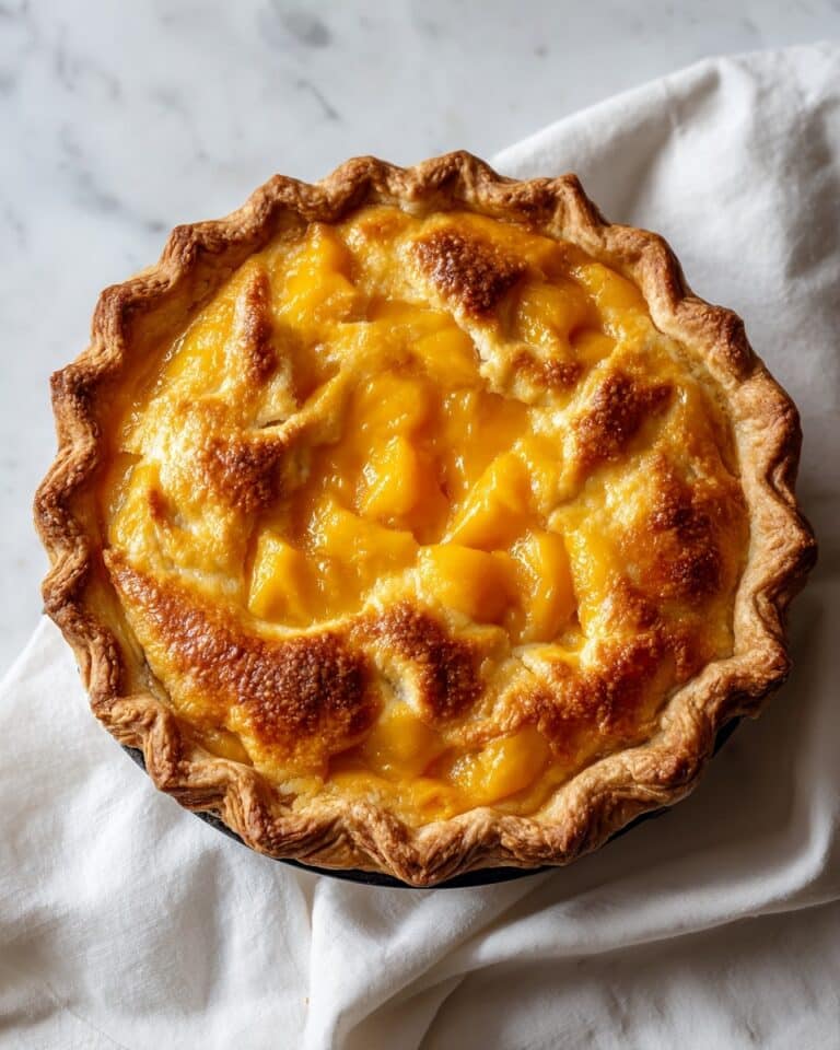 Peach Cobbler with Vanilla Ice Cream Recipe