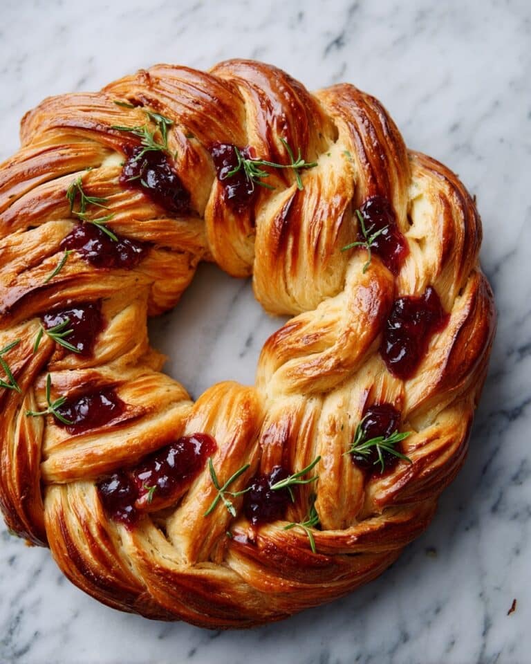 Savory Turkey and Cranberry Crescent Ring Recipe