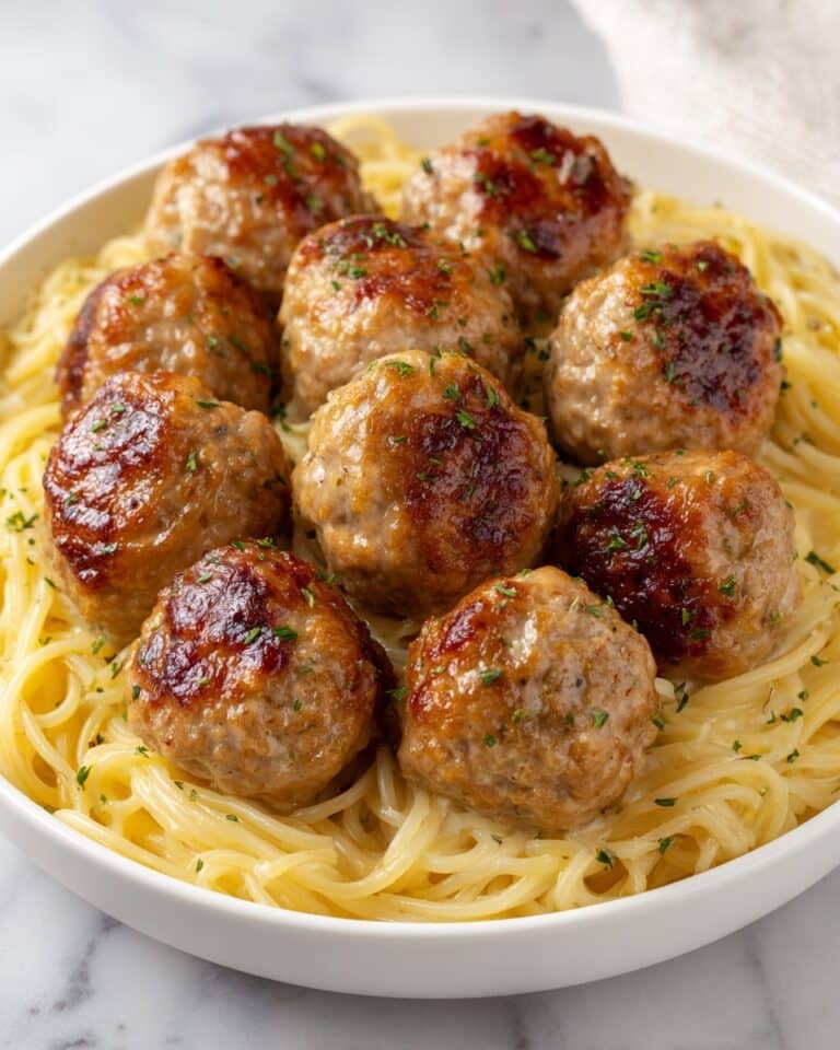 Garlic Butter Chicken Bites with Creamy Parmesan Pasta Recipe