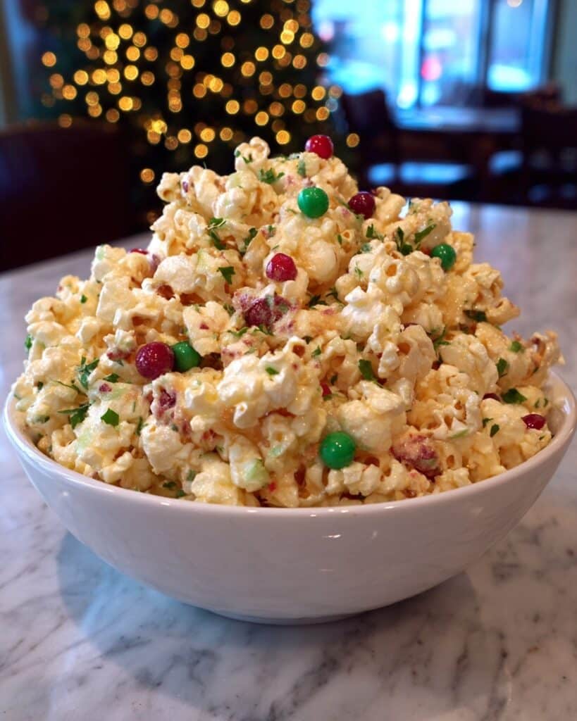 Christmas Popcorn: A Festive White Chocolate Treat Recipe