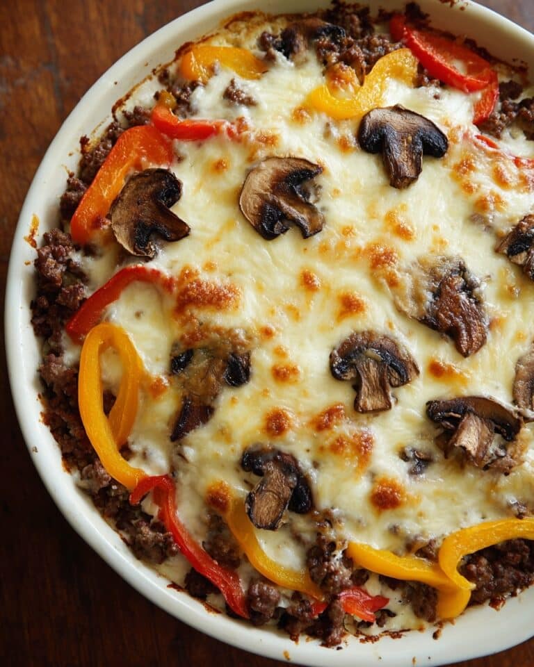 Philly Cheesesteak Casserole Recipe