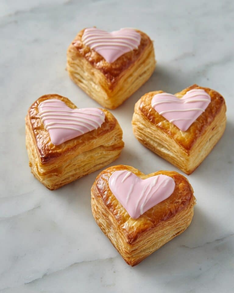 Puff Pastry Hearts with Icing Recipe