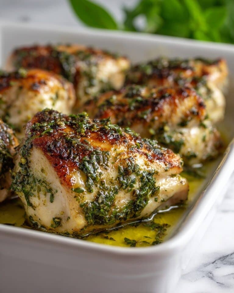 Spinach Herb Baked Chicken Recipe