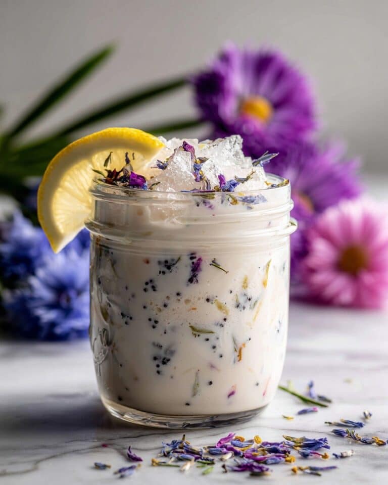 Coconut Lavender Lemonade Mocktail Recipe