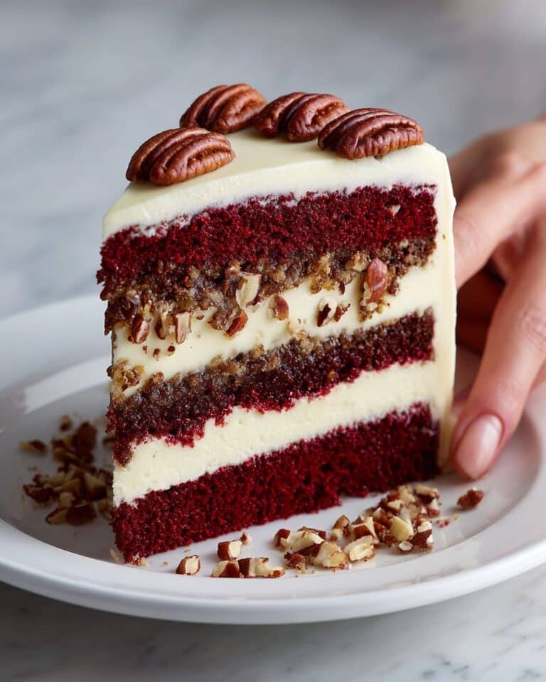 Butter Pecan Red Velvet Cheesecake Recipe