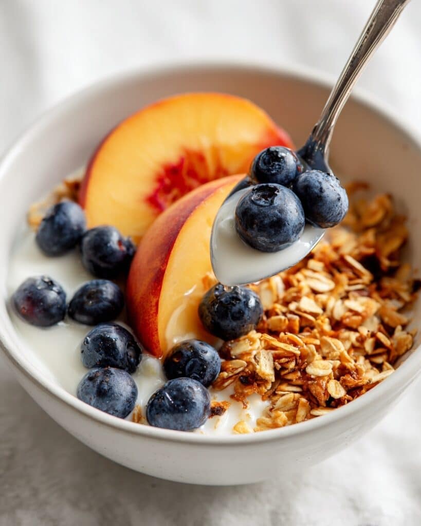 Peach Berry Baked Oatmeal Recipe