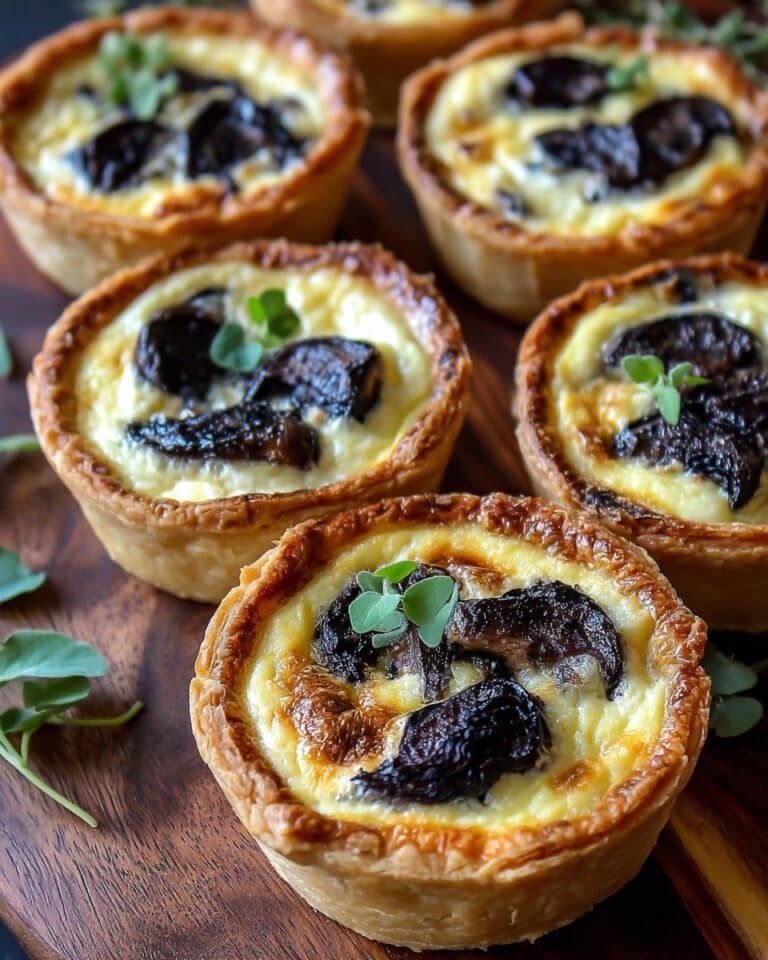Mini Wild Mushroom and Goat Cheese Pies Recipe