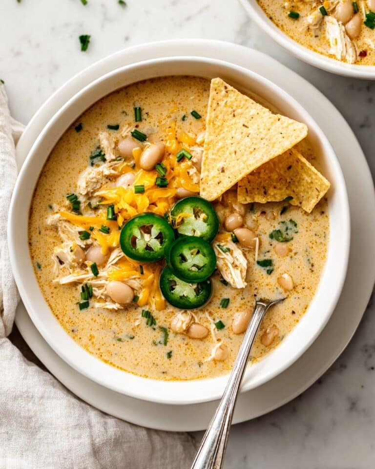 White Chicken Chili with Cream Cheese Recipe