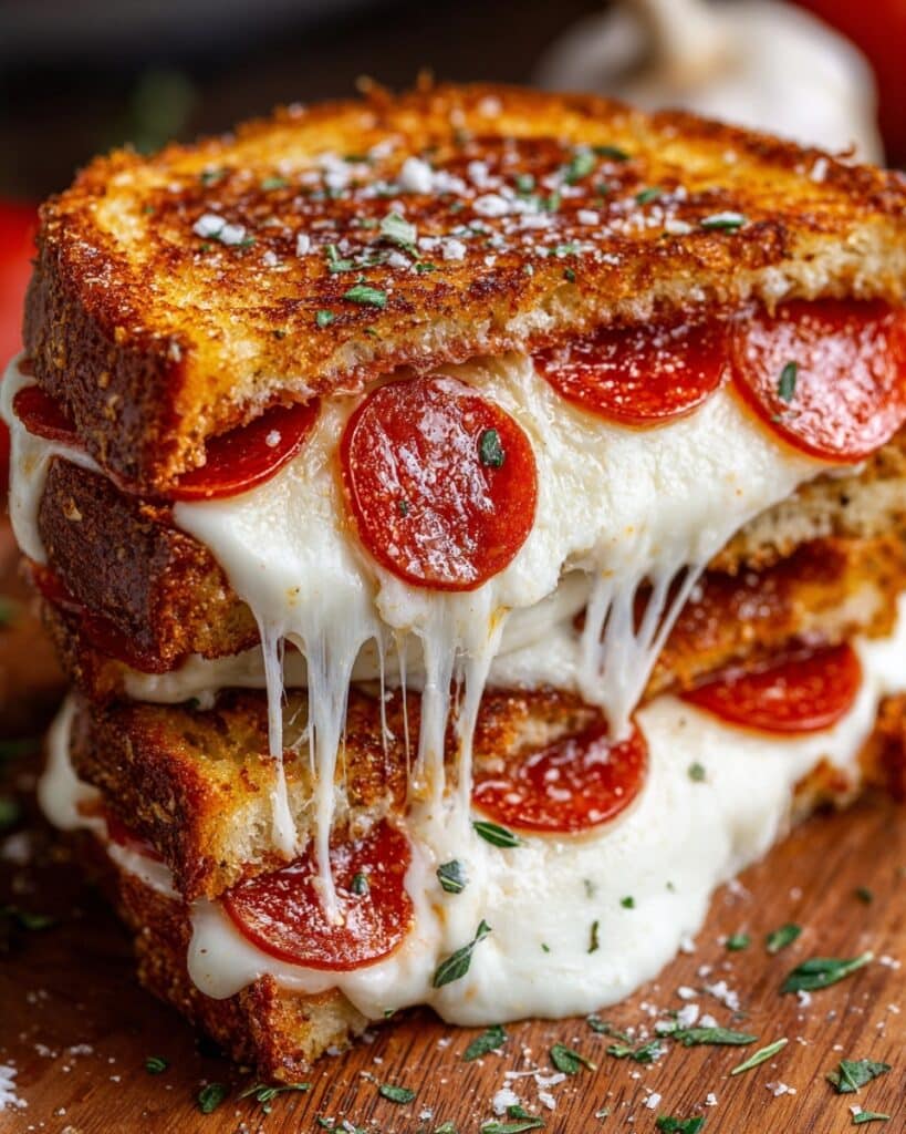Pizza Grilled Cheese Sandwiches Recipe