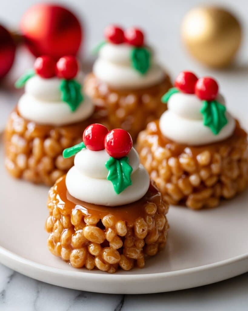 Rice Krispie Christmas Puddings Recipe