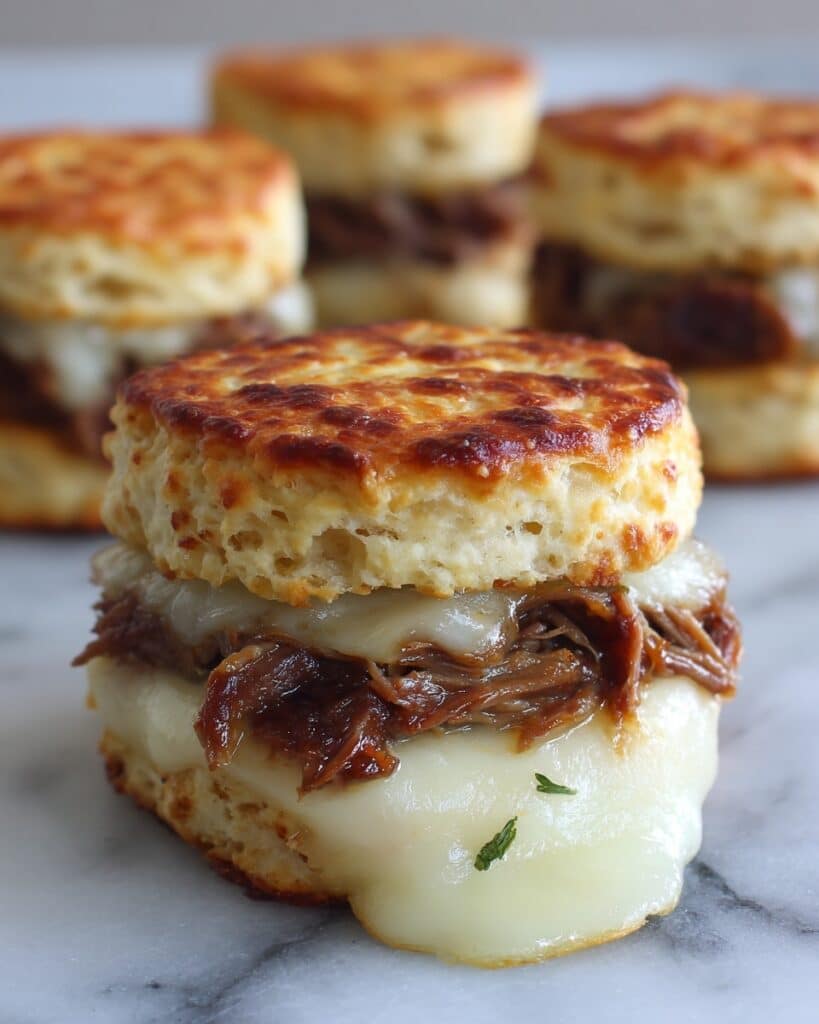 Baked French Dip Biscuits Recipe