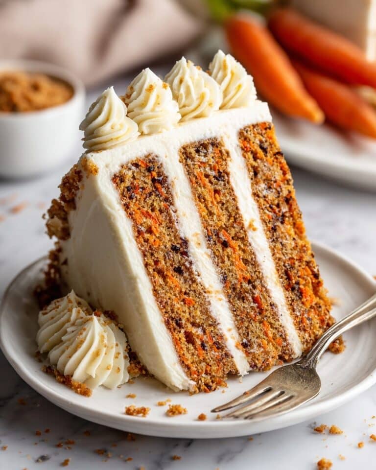 Moist Carrot Cake with Cream Cheese Frosting Recipe