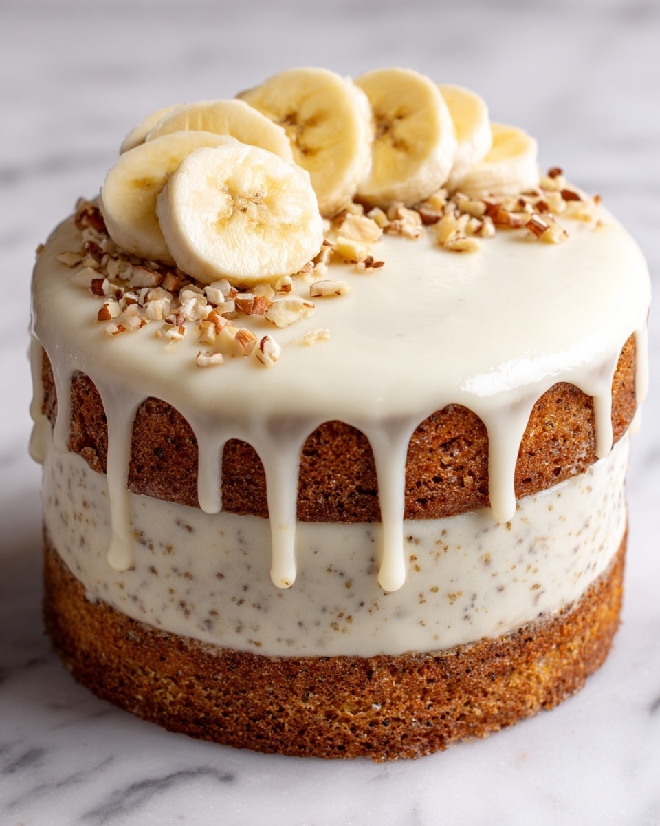 Banana Bread Cake with Cream Cheese Frosting Recipe - Recipe Image
