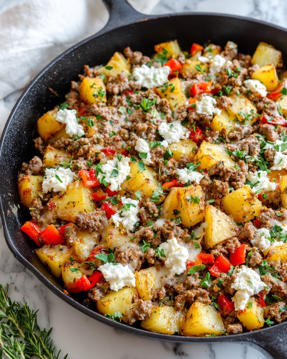 Mexican Ground Beef and Potato Skillet Recipe - Recipe Image