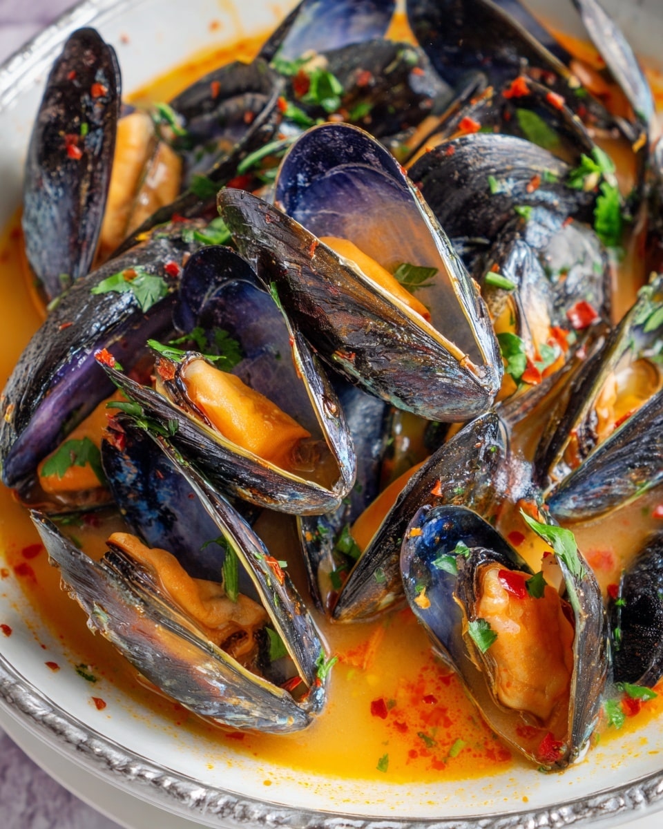 Thai Coconut Curry Mussels Recipe - Recipe Image