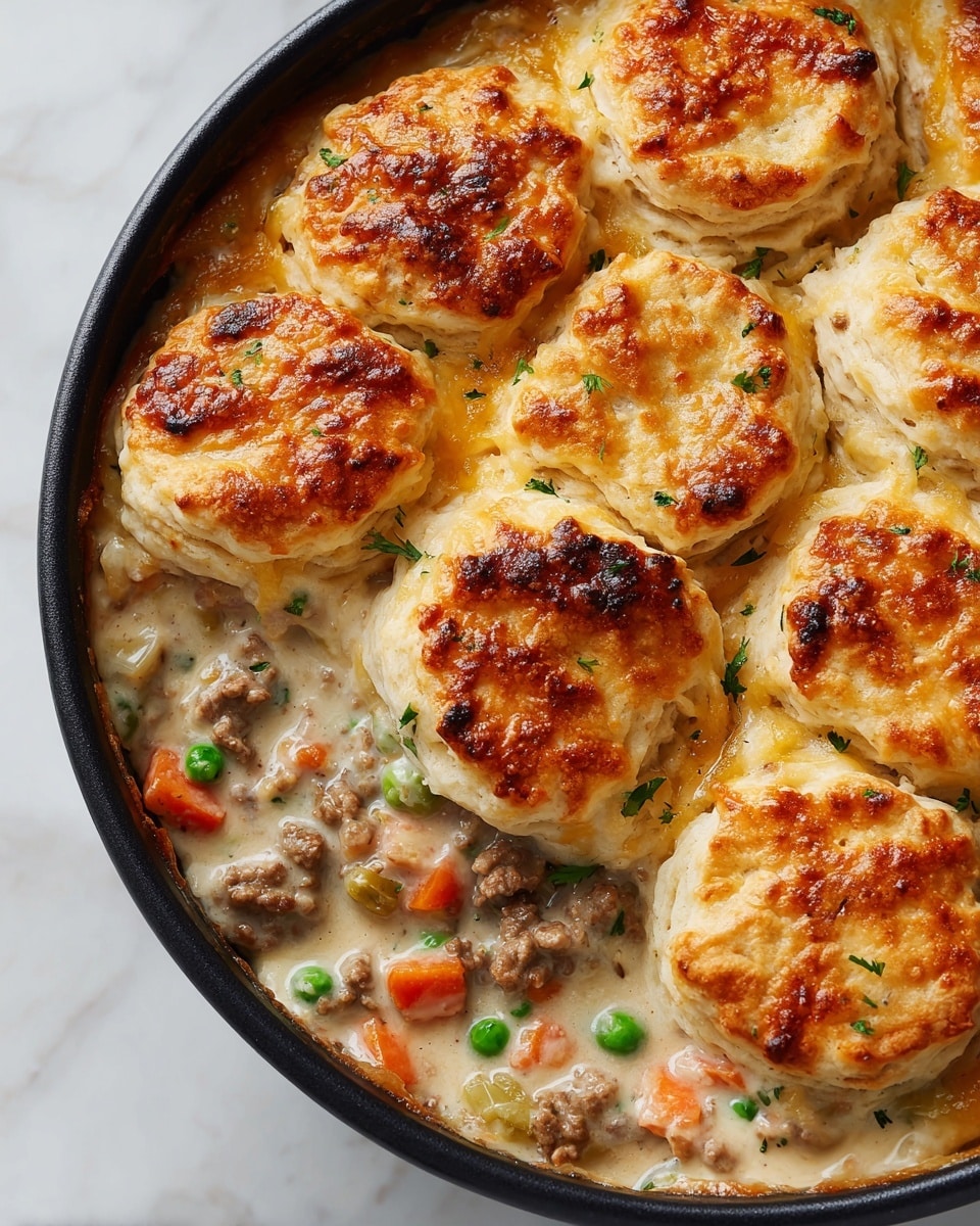 Chicken and Biscuit Casserole Recipe - Recipe Image