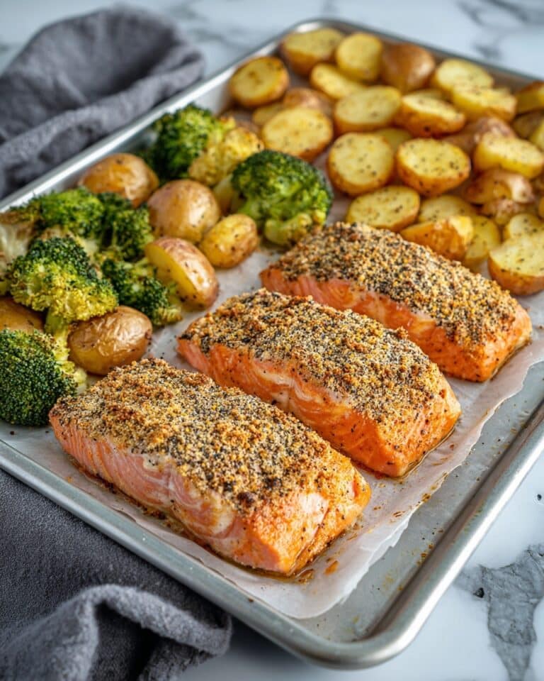 Everything Bagel Sheet Pan Salmon Recipe