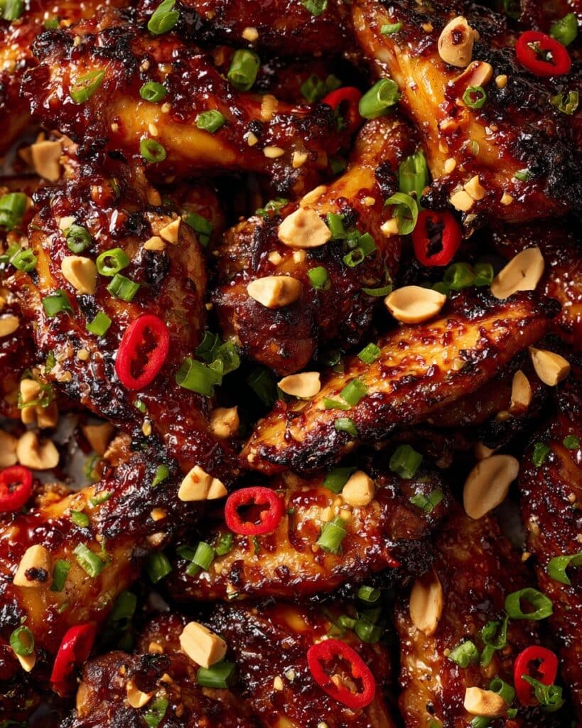 Sticky Lemongrass Chili Air Fryer Chicken Wings Recipe