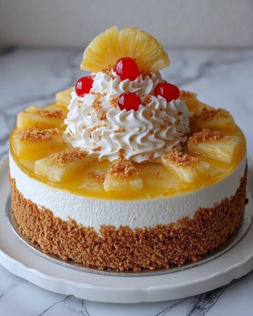 Pineapple Right Side Up Cheesecake Recipe