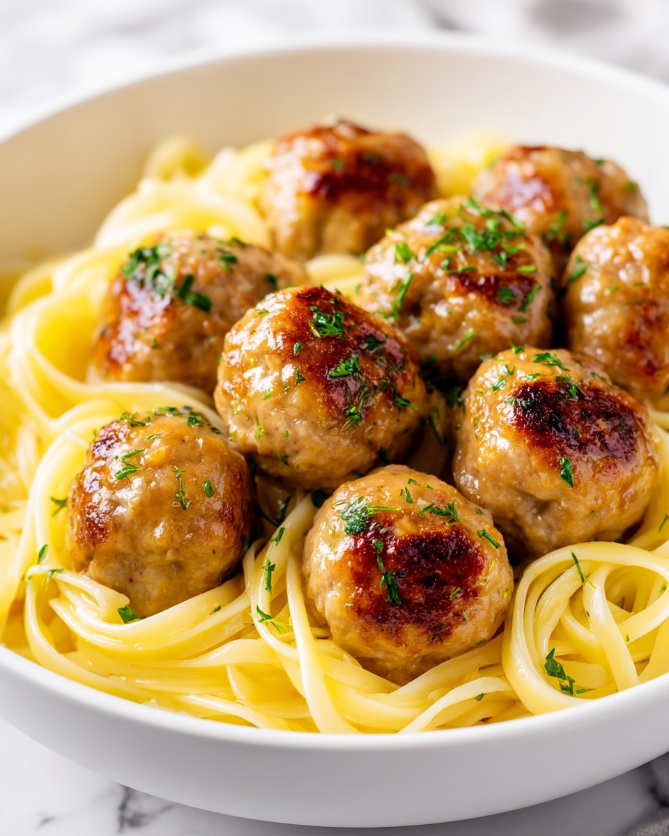 Garlic Butter Chicken Bites with Creamy Parmesan Pasta Recipe - Recipe Image