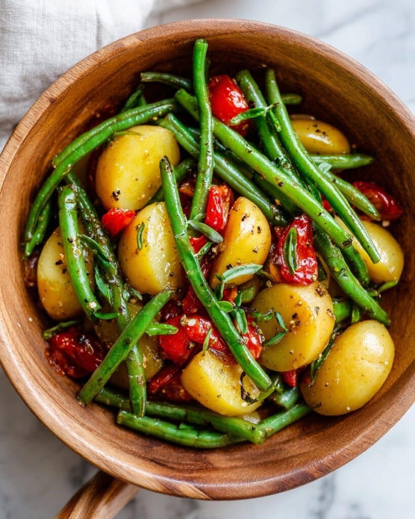Italian Braised Green Beans and Potatoes Recipe
