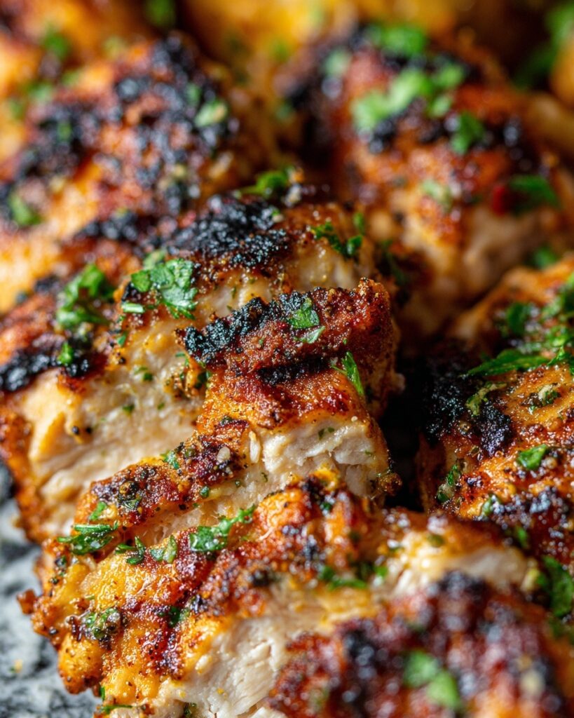 Air Fryer Garlic Parmesan Chicken Skewers Recipe