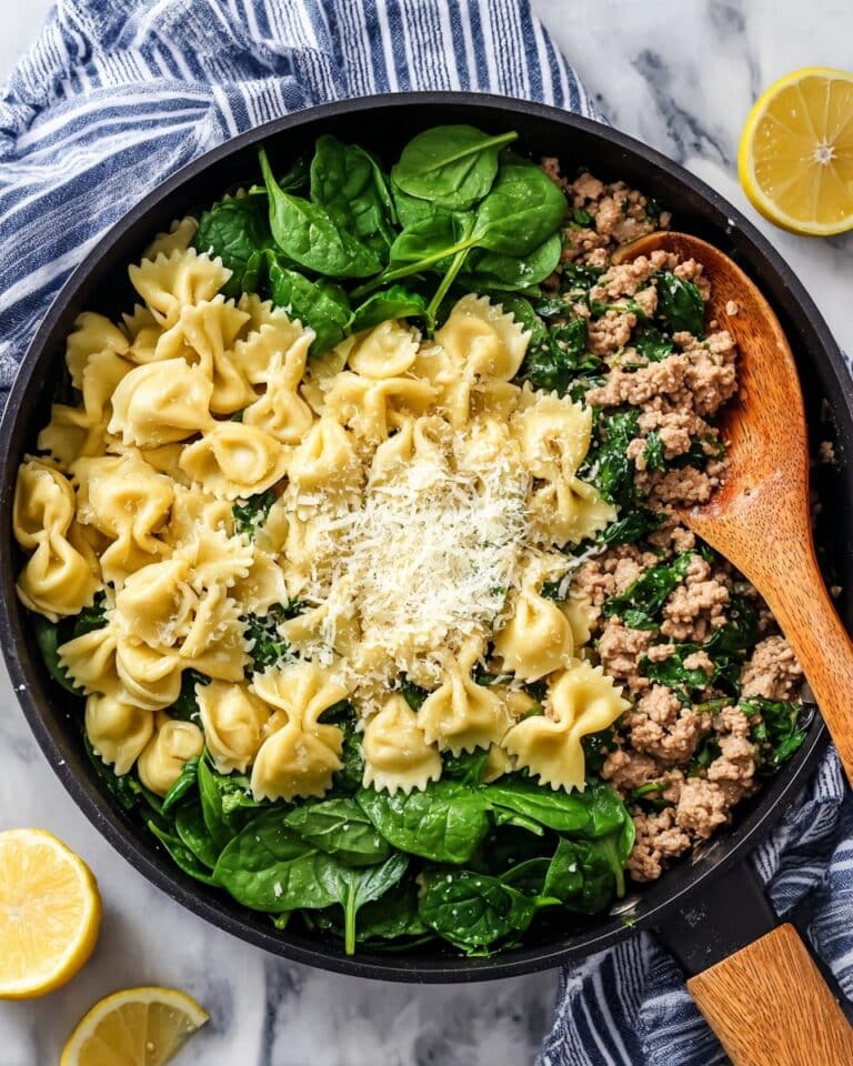 One-Pan Tortellini and Sausage Skillet Dinner Recipe