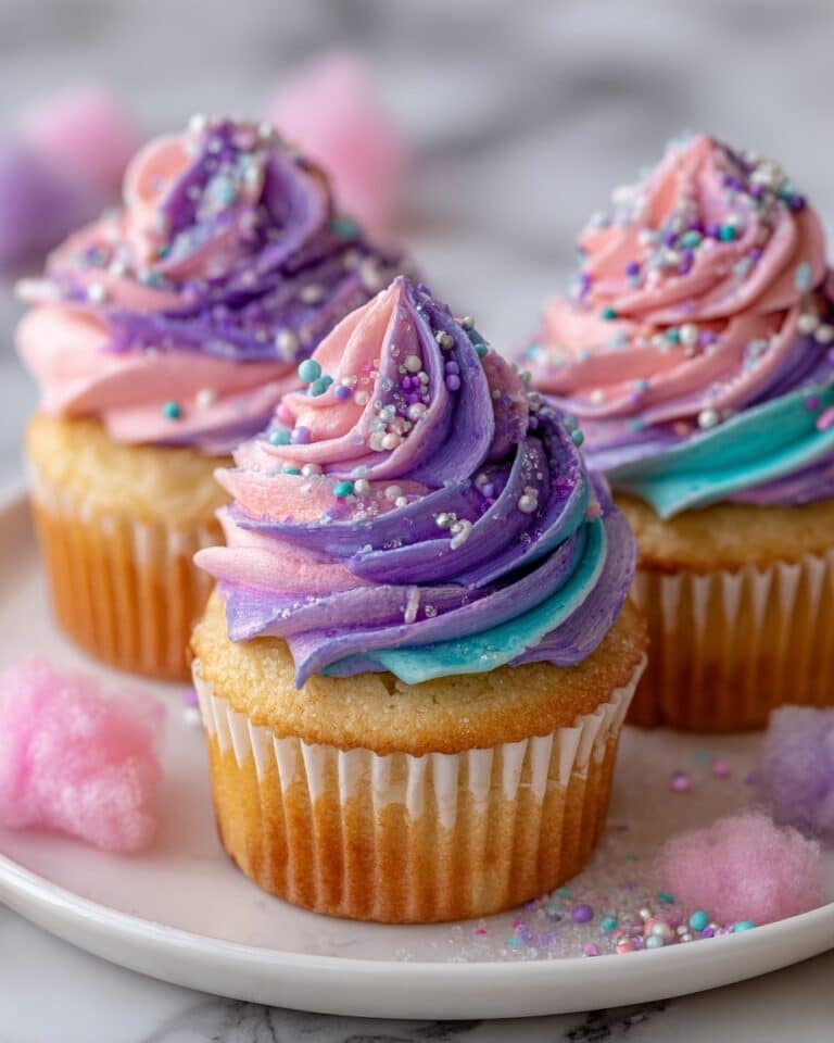 The Best Cotton Candy Cupcakes Recipe