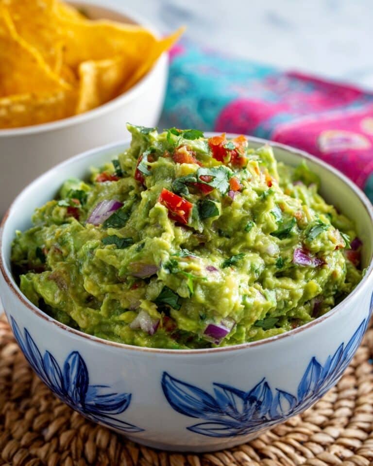 Fresh Homemade Guacamole Recipe