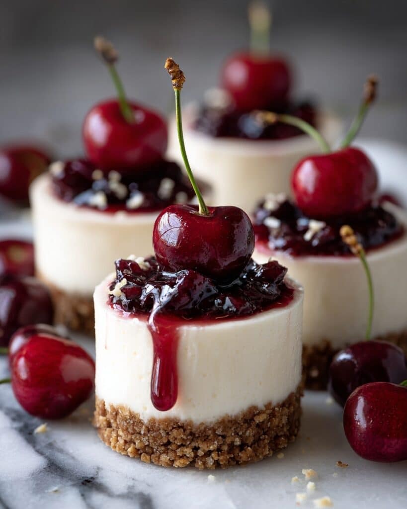 Mini Cherry Cheesecake Bites Recipe