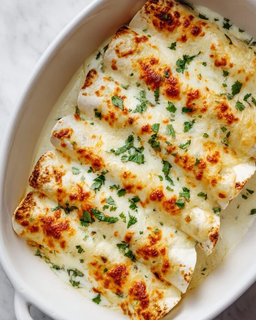 White Chicken Enchiladas Recipe
