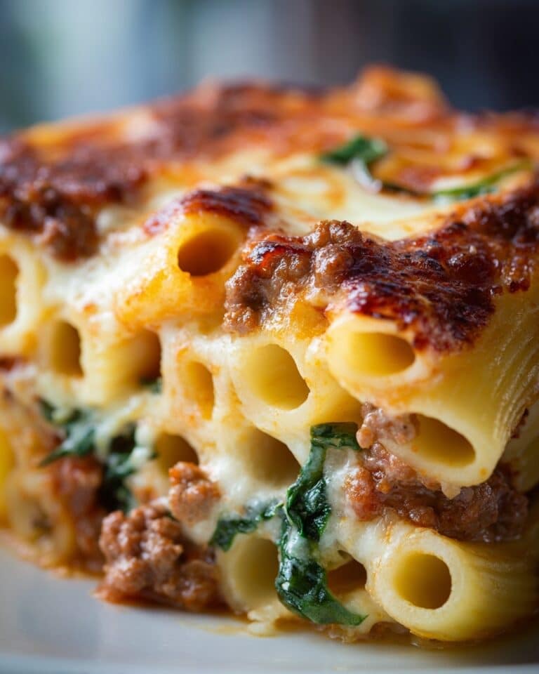 Cheesy Beef & Pepper Rigatoni Recipe