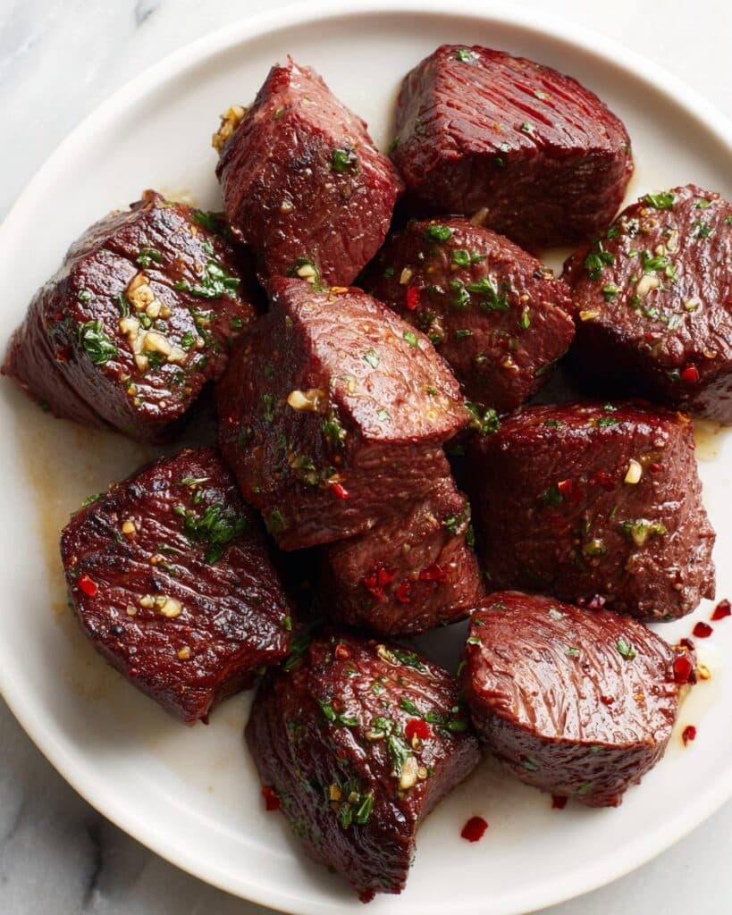 Garlic Steak Bites Recipe