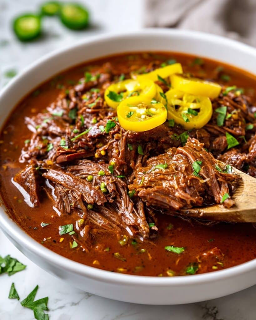 Crock Pot Italian Beef Sandwiches Recipe