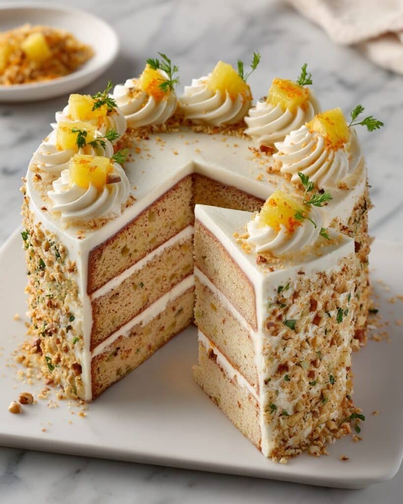 Hawaiian Pineapple Carrot Cream Cake Recipe