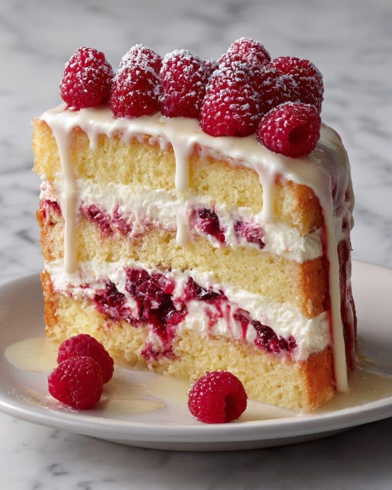 White Chocolate Raspberry Dream Cake Recipe