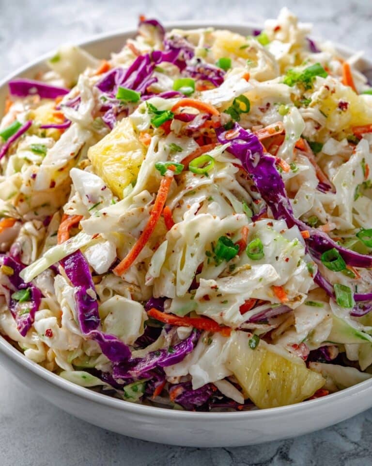 No-Mayo Hawaiian Pineapple Coleslaw Recipe