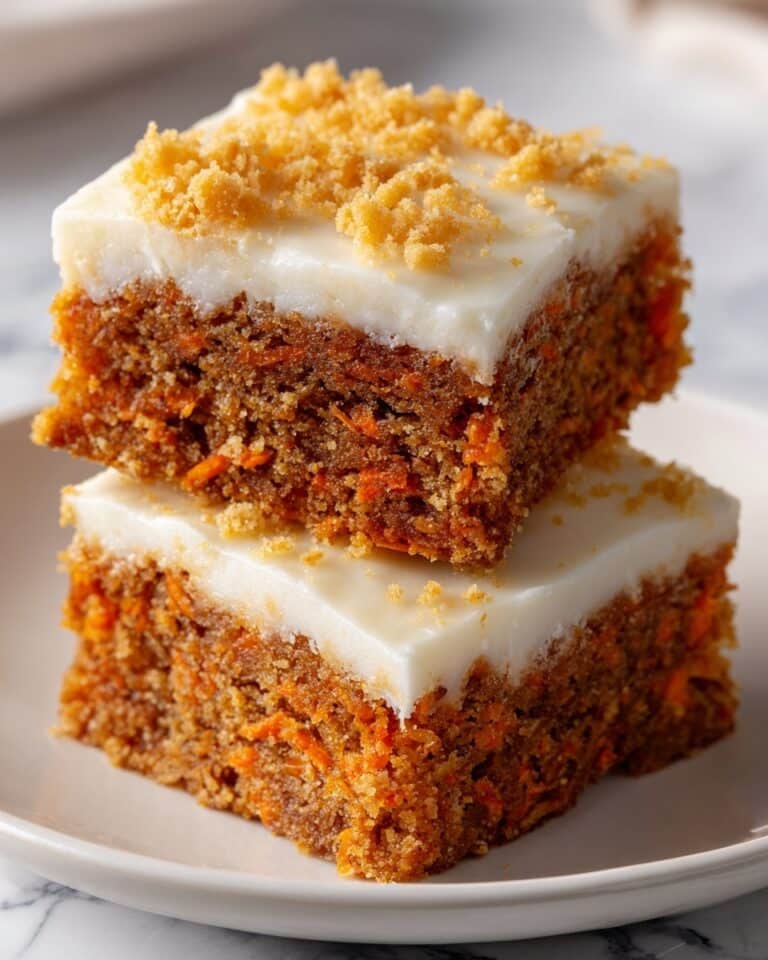 Carrot Cake Cream Cheese Bars Recipe